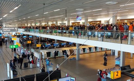 Schiphol rij