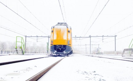 ICM trein sneeuw