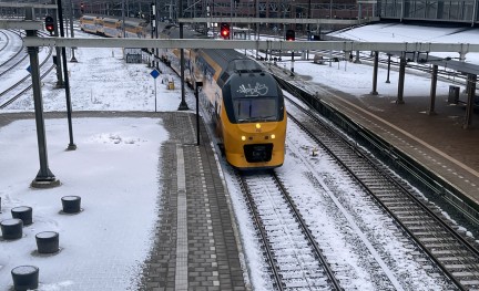 NS sneeuw trein