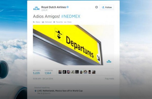 KLM tweet