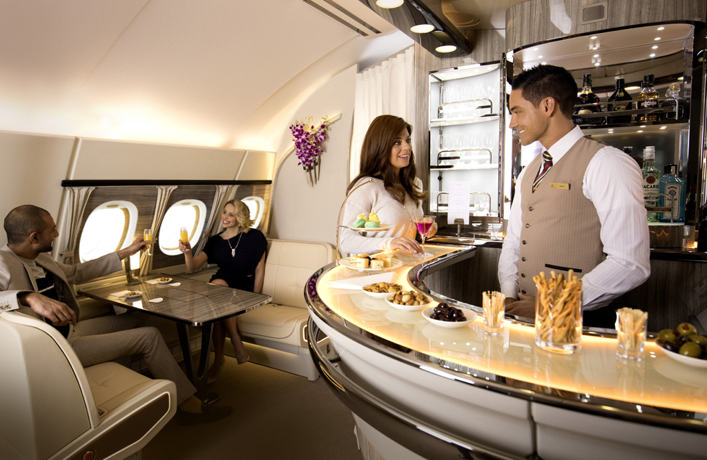 Emirates A380 lounge