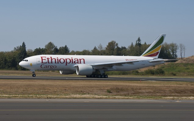 ethiopian airlines, cargo, boeing 777