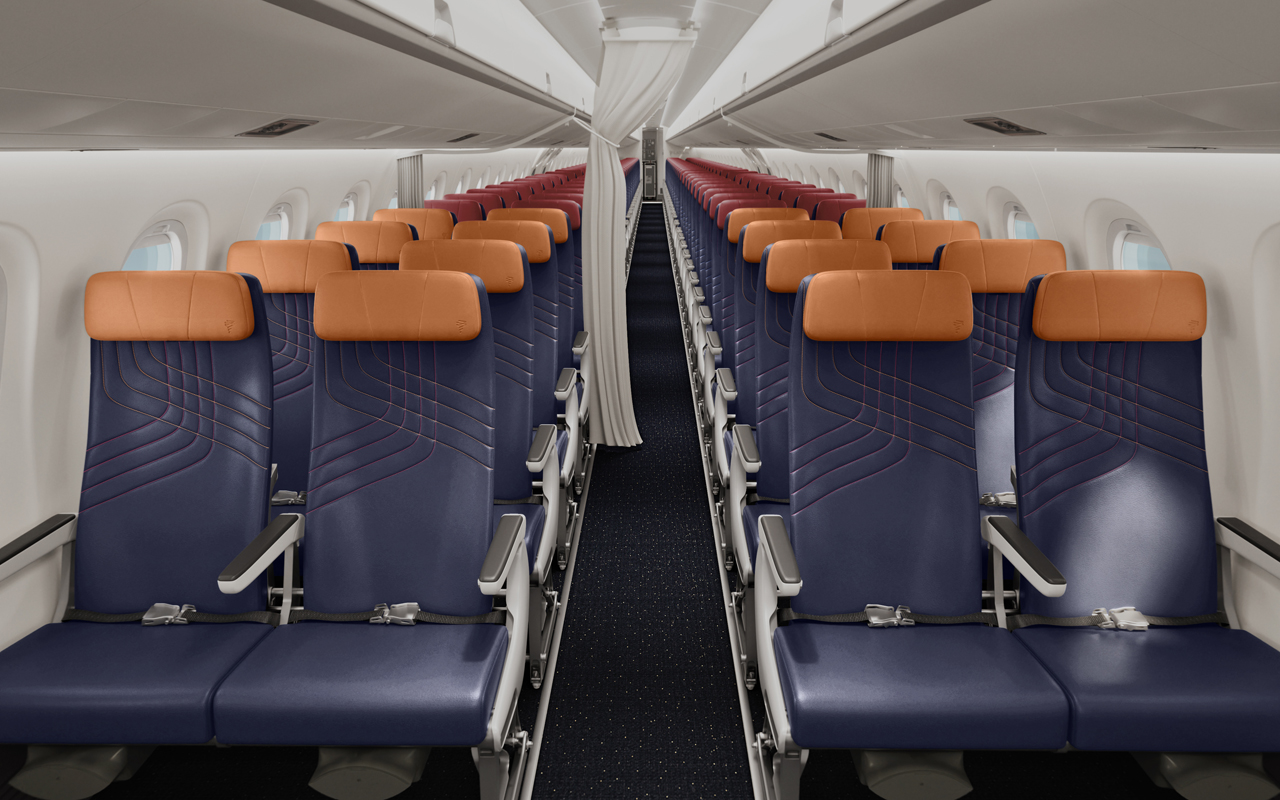 LATAM Embraer E195-E2 cabine