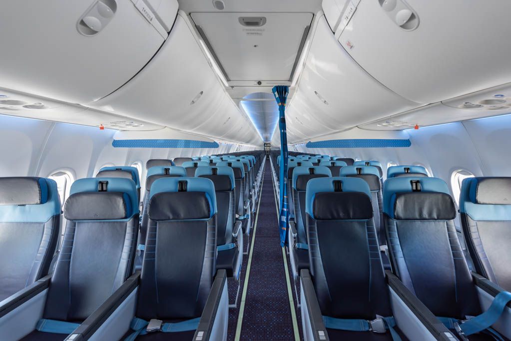 KLM 737 cabine