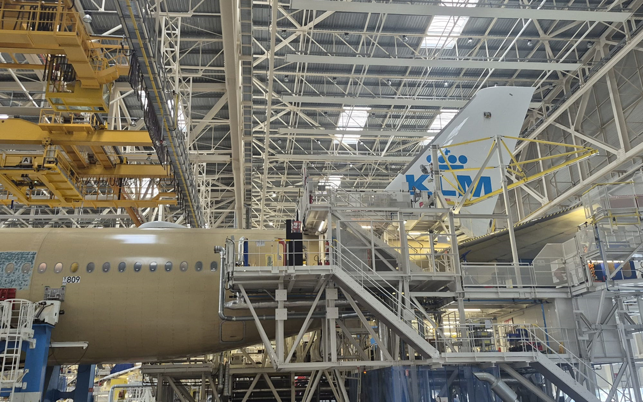 KLM A350 fabriek