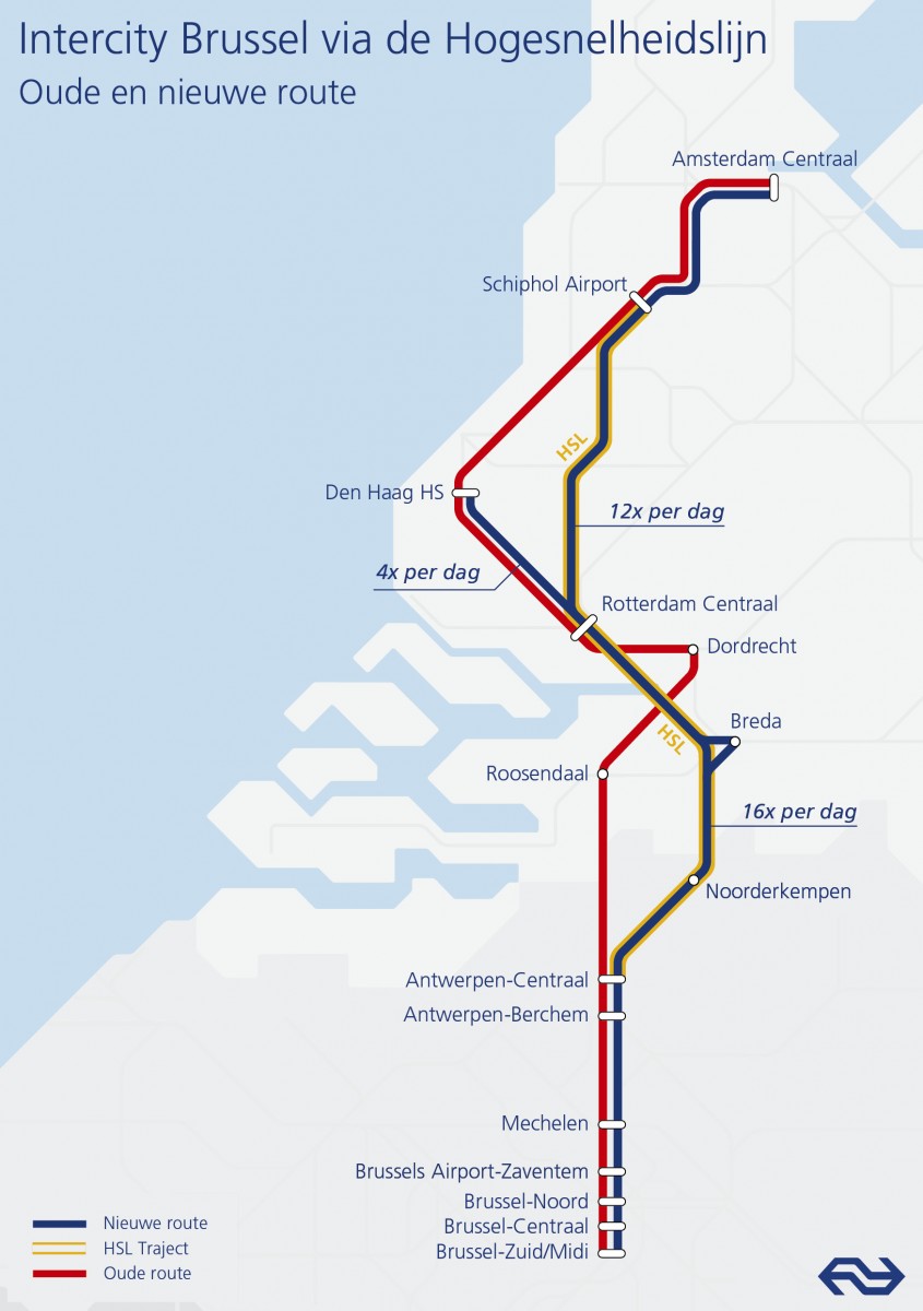 Route IC Brussel