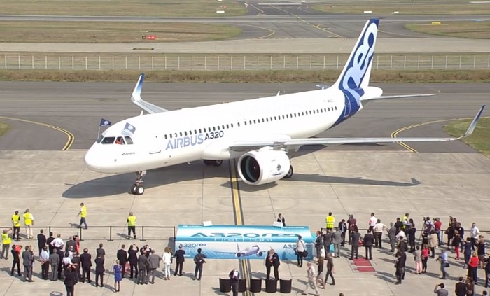 airbus, a320neo, luchtdoop, testvlucht